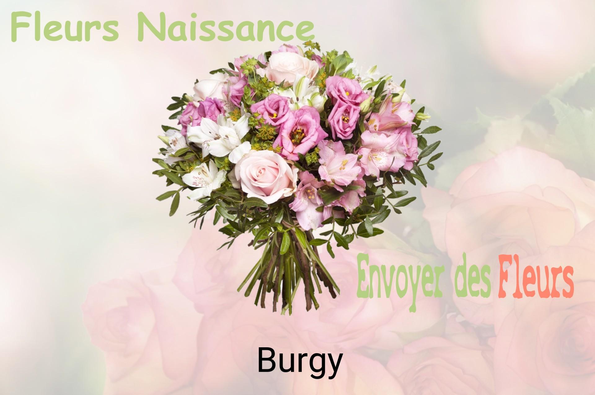 Bouquet de fleurs de naissance livré à Burgy